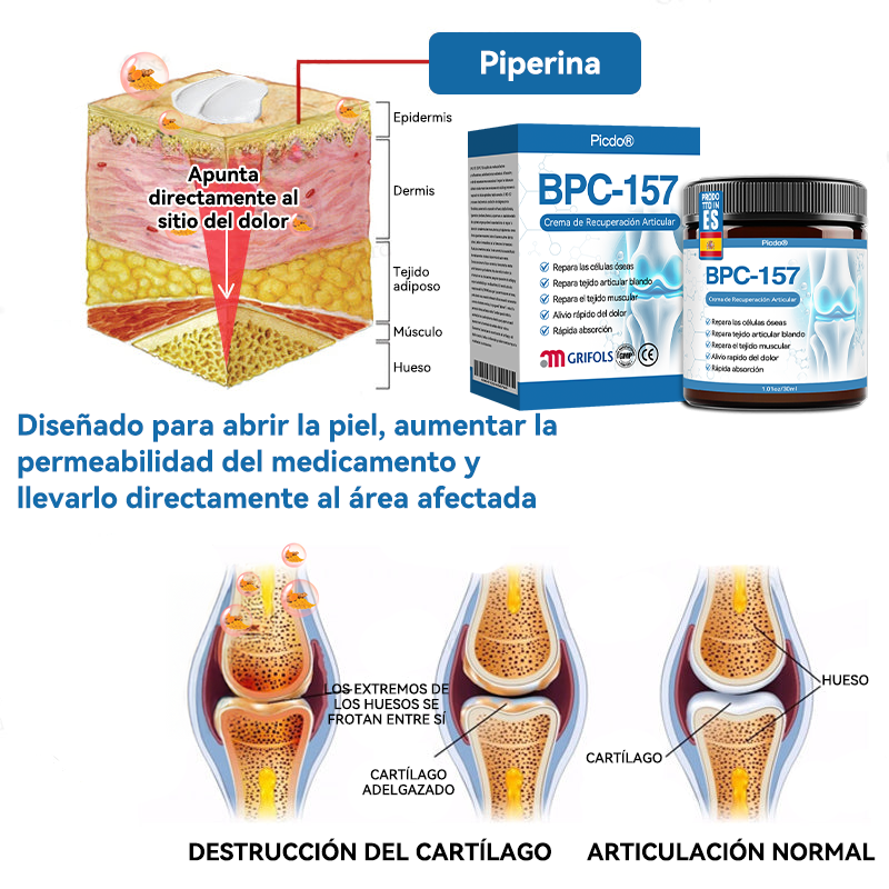 Picdo® BPC-157 Crema para la Curación de Articulaciones 💕 Trata eficazmente la artritis, la neuropatía, el reumatismo, las lesiones deportivas y más 👩‍⚕️🏆
