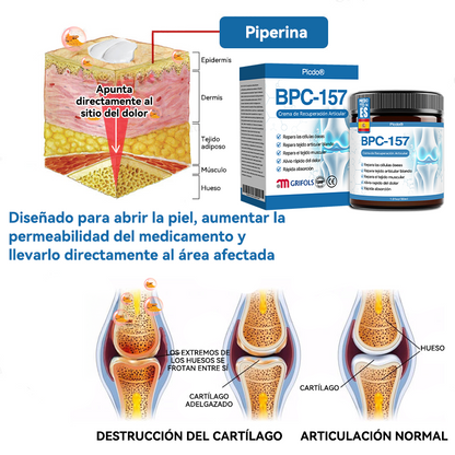Picdo® BPC-157 Crema para la Curación de Articulaciones 💕 Trata eficazmente la artritis, la neuropatía, el reumatismo, las lesiones deportivas y más 👩‍⚕️🏆