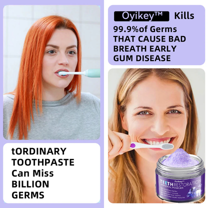 Oyikey® 🎁 Polvo Mineral para Restauración Dental (Blanqueamiento, Restauración de la Salud Dental)
