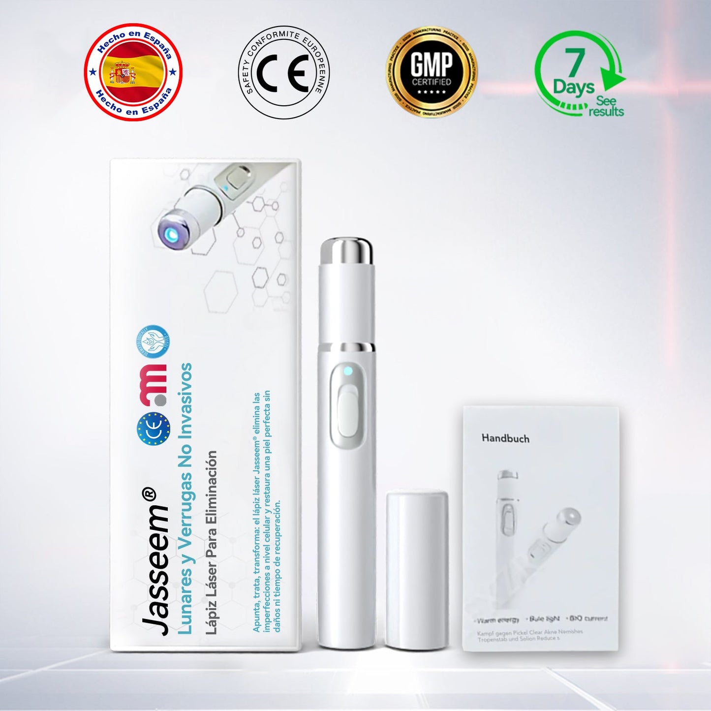 𝐉𝐚𝐬𝐬𝐞𝐞𝐦® Lápiz Láser de Grado Médico 🎁🎁 (Tecnología Láser de Dióxido de Carbono – Eficaz para Eliminar Lunares, Verrugas, Excesos de Piel, Manchas de Pigmentación y Otros Defectos de la Piel)