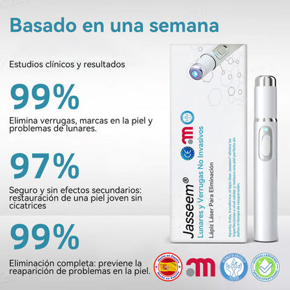 𝐉𝐚𝐬𝐬𝐞𝐞𝐦® Lápiz Láser de Grado Médico 💕 (Tecnología Láser de Dióxido de Carbono – Eficaz para Eliminar Lunares, Verrugas, Excesos de Piel, Manchas de Pigmentación y Otros Defectos de la Piel) 🔥