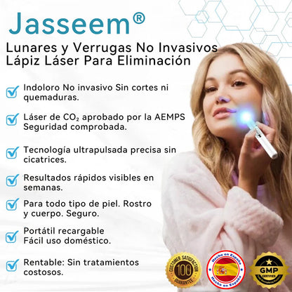 𝐉𝐚𝐬𝐬𝐞𝐞𝐦® Lápiz Láser de Grado Médico 💕 (Tecnología Láser de Dióxido de Carbono – Eficaz para Eliminar Lunares, Verrugas, Excesos de Piel, Manchas de Pigmentación y Otros Defectos de la Piel) 🔥
